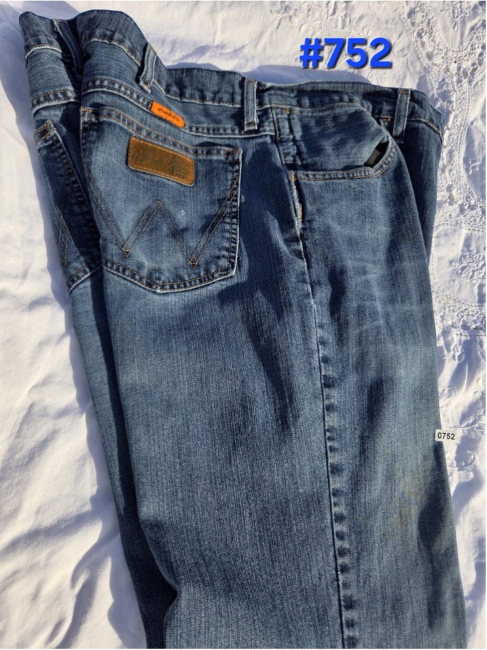 Wrangler FR Flame Resistant Jeans Men’s 36x30 FR77MCN Relaxed Fit #752